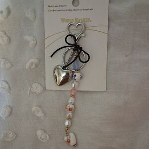 World Market Beaded Key Chain